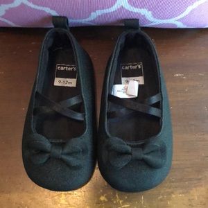 Carters Black slip-on Mary Janes